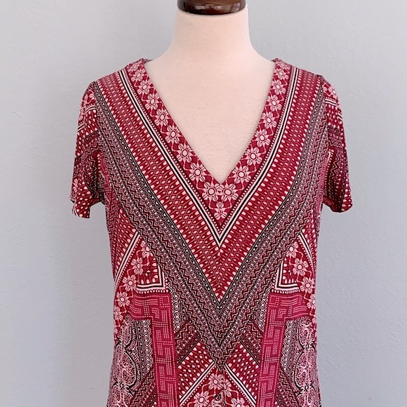 WHBM Mosaic Print Sheath Dress - Picture 5 of 12